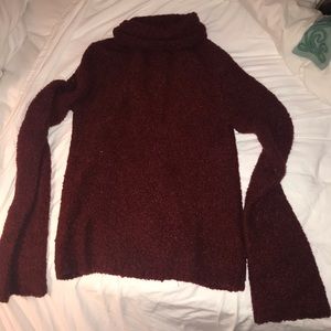 J crew red turtleneck